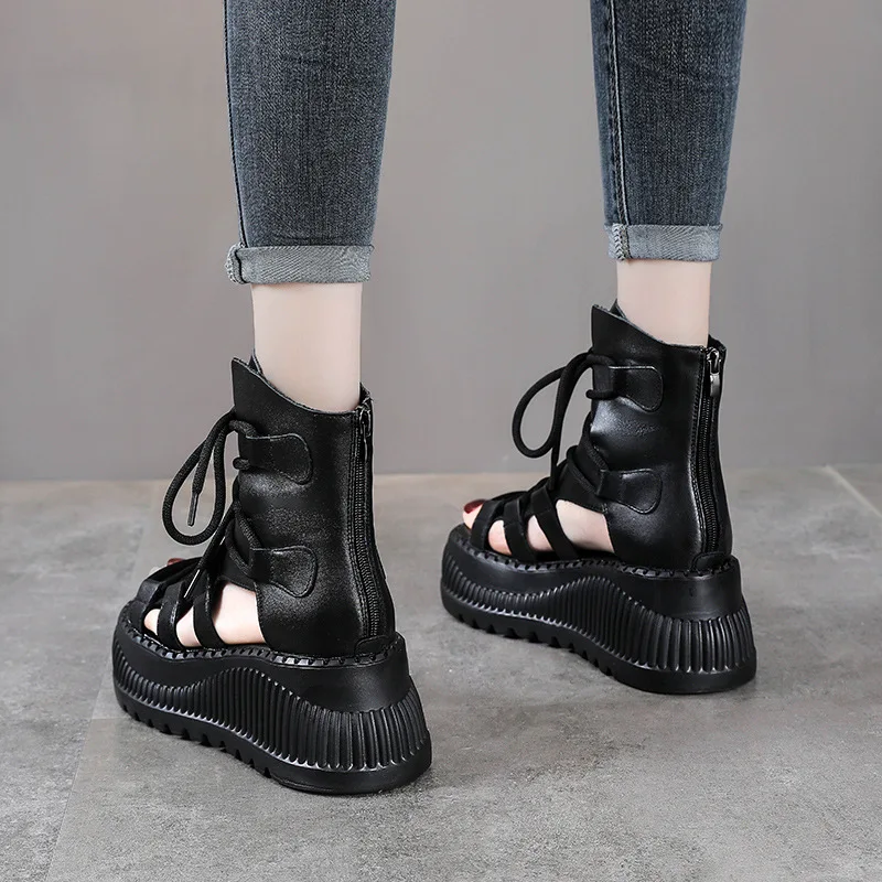 8CM Ethnic Cow Genuine Leather - Ethnic Fashion Women recension och pris