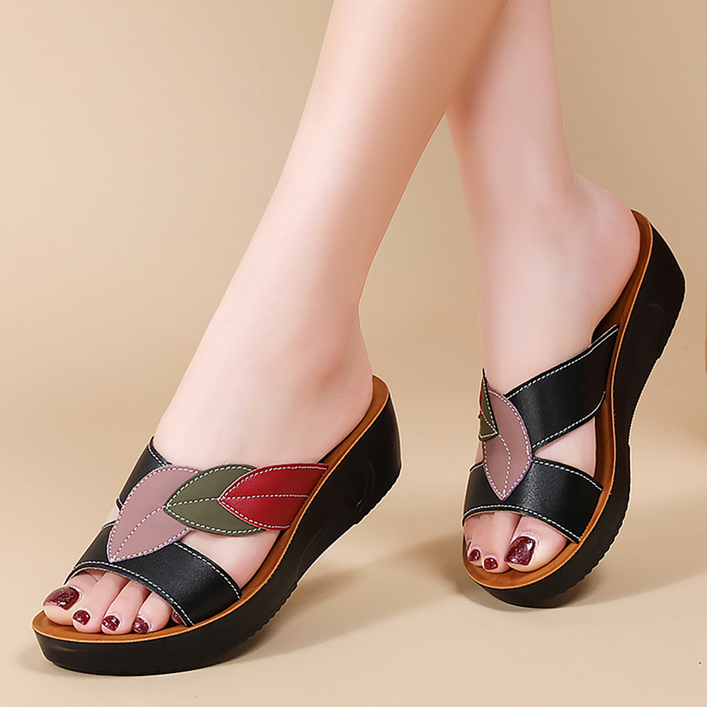 Women's Thick-Soled Wedge Snea - Ethnic Modern Fashion recension och pris