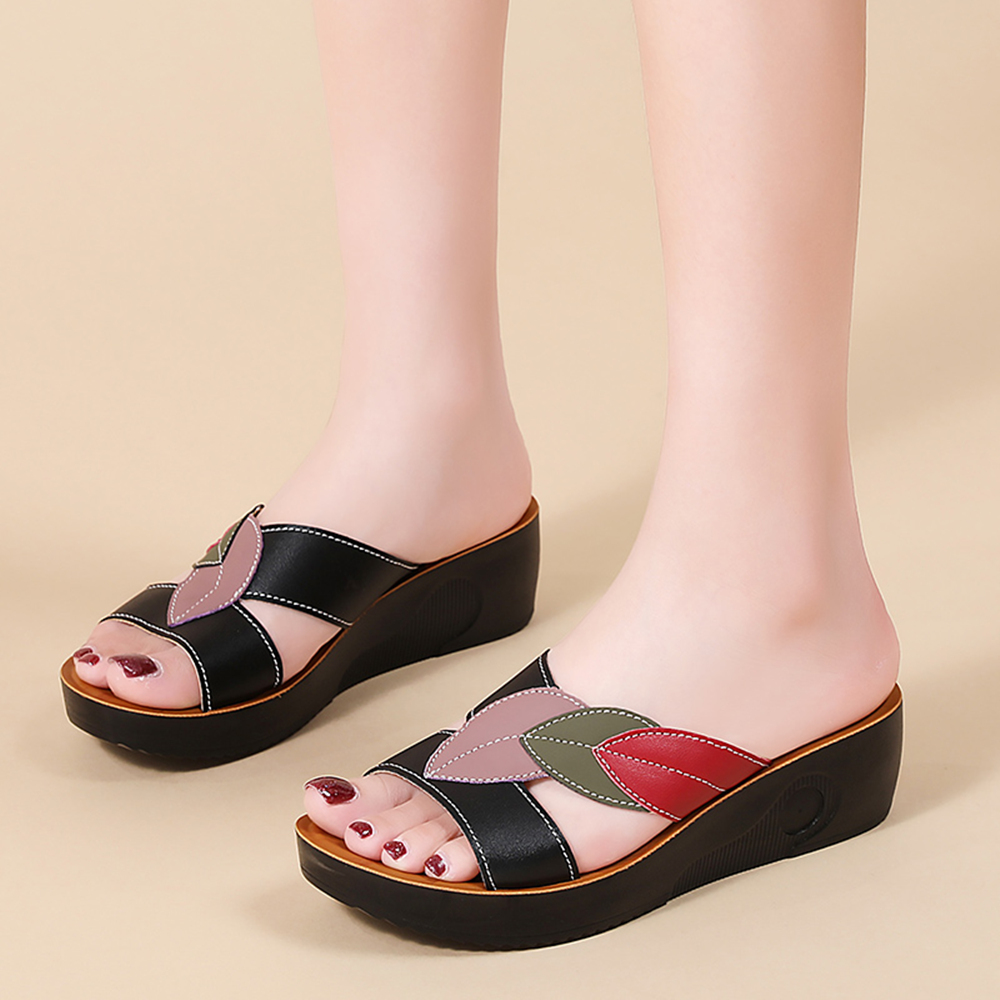 Women's Thick-Soled Wedge Snea - Ethnic Modern Fashion recension och pris