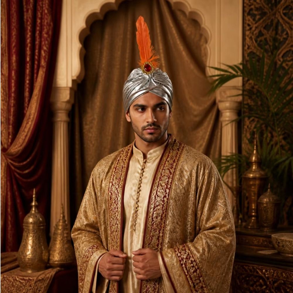 Dress Up Feather Turban Hat Ar - Ethnic Fashion India recension och pris