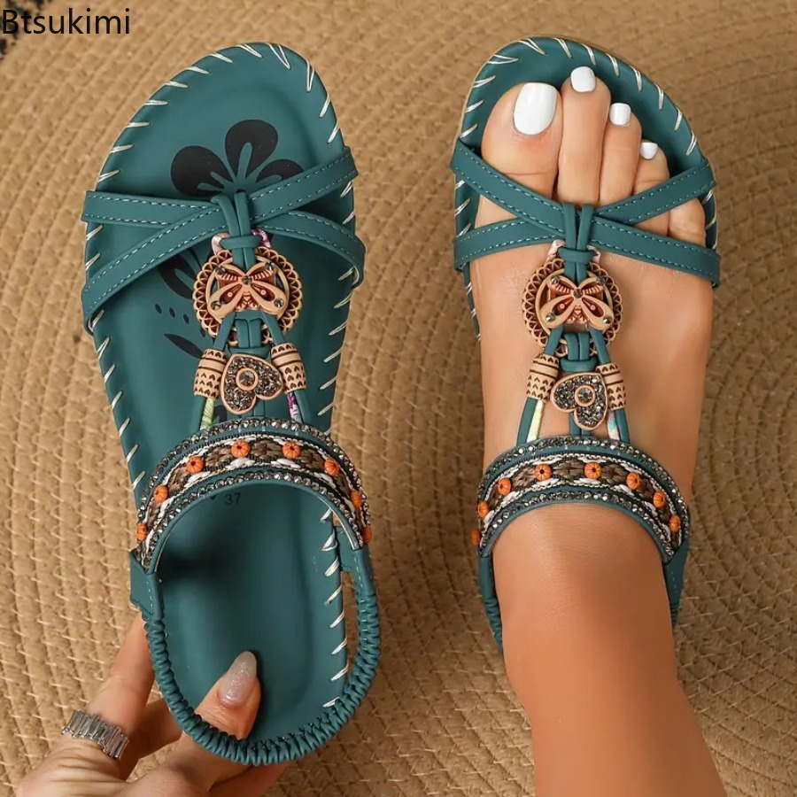 Women Bohemian Sandals Outdoor - Ethnic Fashion Women recension och pris