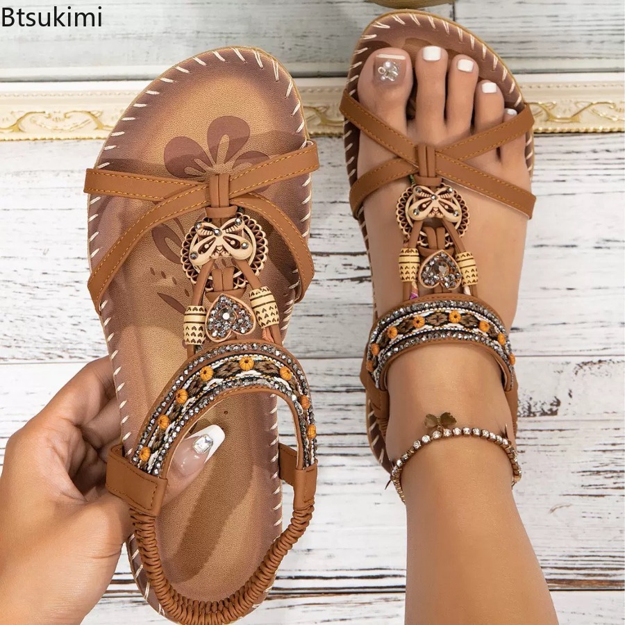 Women Bohemian Sandals Outdoor - Ethnic Fashion Women recension och pris
